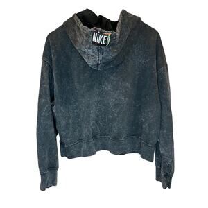 Nike Women's S Sportswear Essential Collection Washed Black Hoodie Gym Athletic